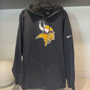 Nike NFL Minnesota Vikings Sweatshirt hoodie Dri-Fit Black.  Men’s XXL